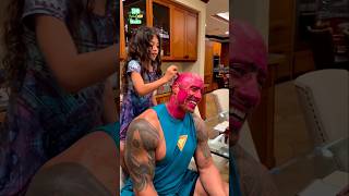 Dwayne Johnson’s Hilarious Makeover by His Little Girl – You Won’t Stop Laughing! 😂💄#dwaynejohnson