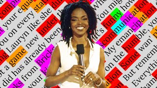 Lauryn Hill, Lost Ones | Rhyme Scheme Highlighted