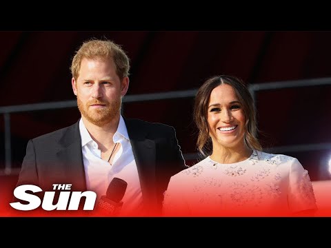 Prince Harry and Meghan Markle speak at the Global Citizens Festival.