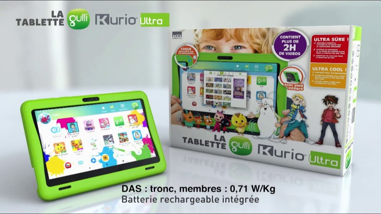 La tablette Gulli Kurio Ultra ultra sûre pour les parents ultra