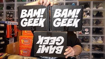 Busting open 3 BAM BOX GEEK Mystery Boxes