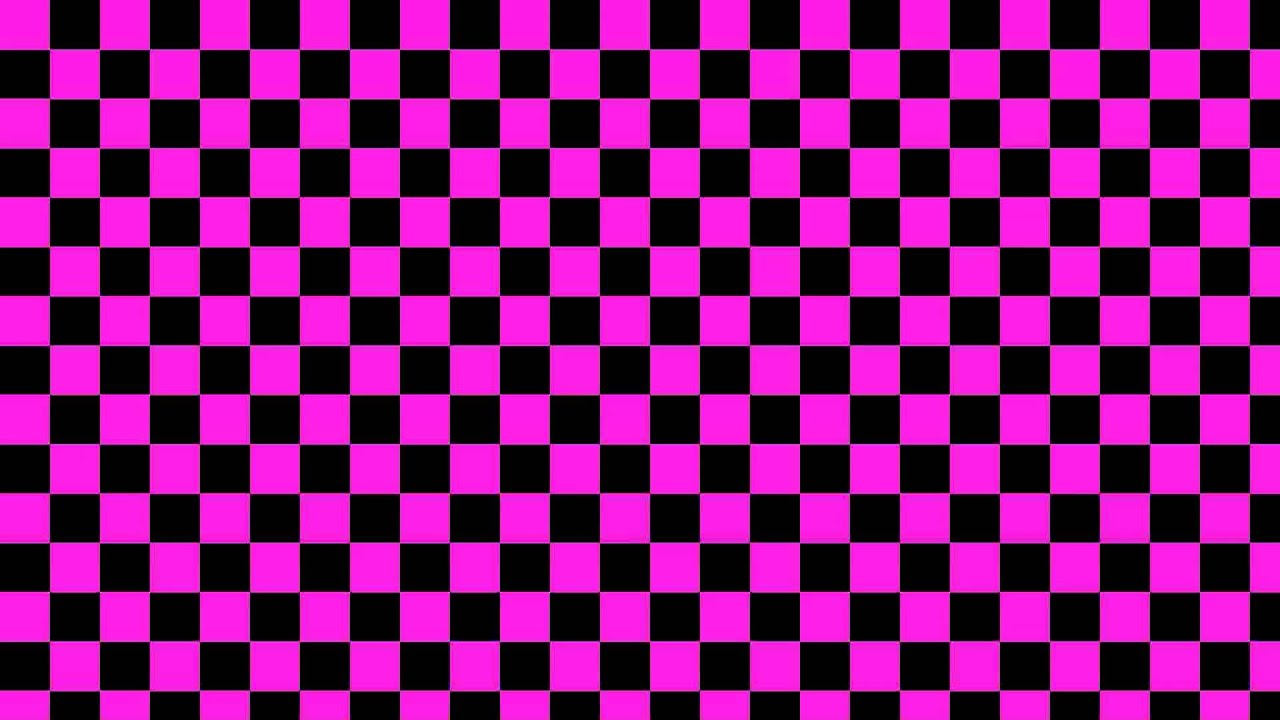 pink and black checkered