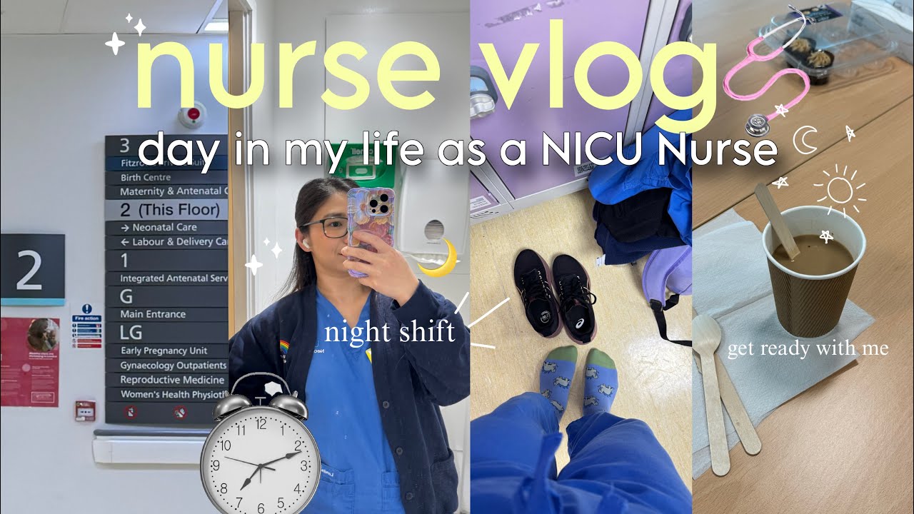 NURSE vlog👩🏻‍⚕️: Night Shift Routine as a NICU Nurse in London| Day in ...