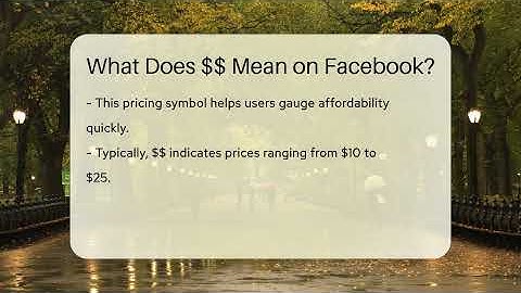 What Does $$ Mean on Facebook? - Everyday-Networking