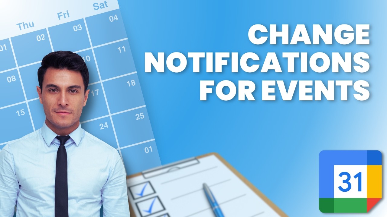 How to Change Notifications for Events in Google Calendar | Full 2026 ...