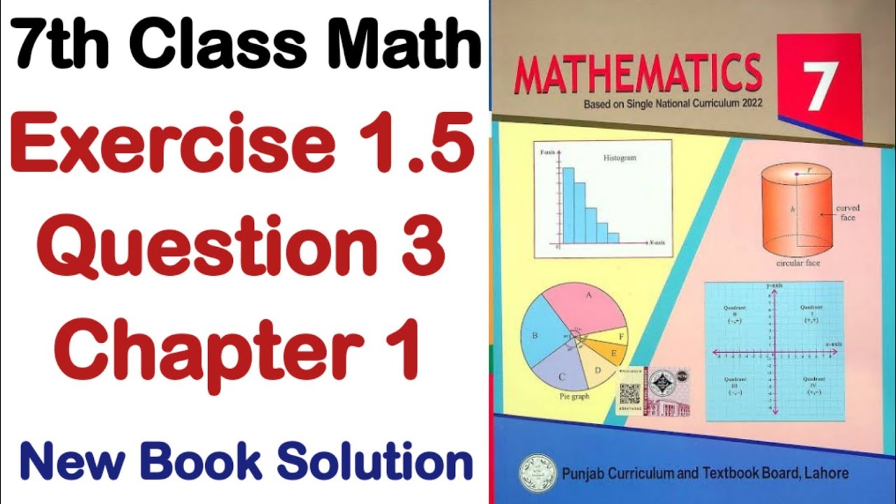 7th Class Math | Exercise 1.5 Question 3 Chapter 1 | Daily Math Solutions | Education Forum Pak