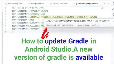 How to update Gradle in Android Studio