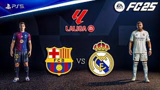 : FC 25 - Barcelona vs Real Madrid Ft. Mbappe, Yamal, El Clasico Laliga 24/25 Full Match | PS5 [4K60]