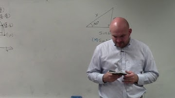Pre Calc unit 3   How to use sine to find the missing side of a triangle