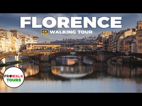 Florence, Italy Walking Tour - 4K/60fps - with Captions