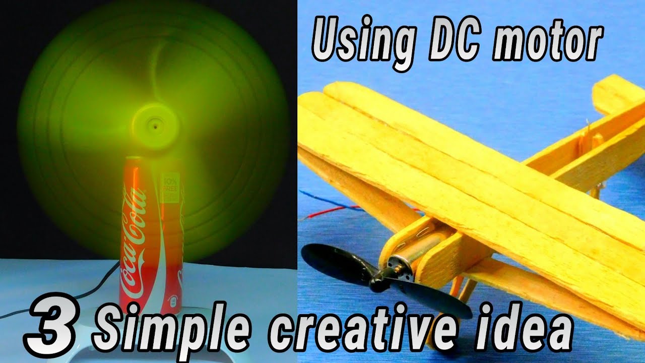 3 Simple Creative Idea !! - using DC motor - YouTube