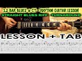 12 bar blues in c guitar tab lesson  straight riff  turnaround  tutorial  easy blues