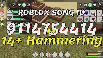 14+ Hammering Roblox Song IDs/Codes