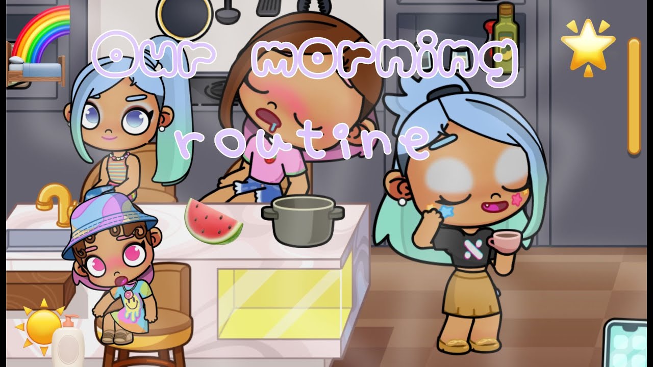 Avatar world/ Our morning routine/New roleplay family/ sister's gaming ...