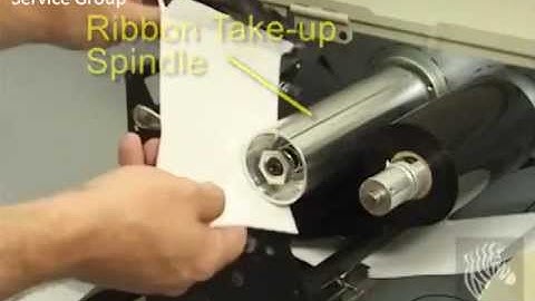 Zebra 105SL Ribbon and Media Loading