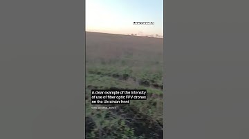 Ukraine war: Ukrainian Front Is Littered With Fiber Optic Cables From FPV Drones #drone