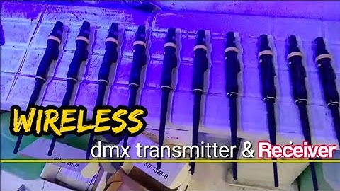 Dmx wireless receiver & transmitter w/adaptor