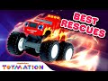 Blaze&#39;s BEST Rescue Moments Compilation! | Blaze and the Monster Machines Toys | Toymation