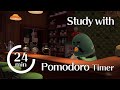 The Roost⏱Pomodoro Technique 🔔Timer🔔24 minutes work 📚+ 6minutes break☕ -Animal Crossing New Horizons