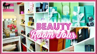 BEAUTY ROOM TOUR 2018 | My Girly Glam Room!