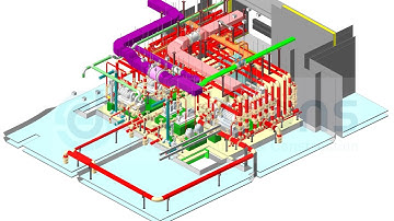 DSCONS | Vẽ Revit MEP cụm bơm PCCC - Cấp thoát nước