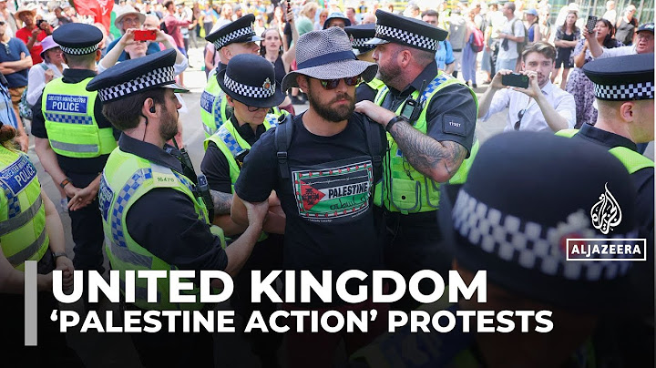 UK police arrest dozens at protests against Palestine Action ban
