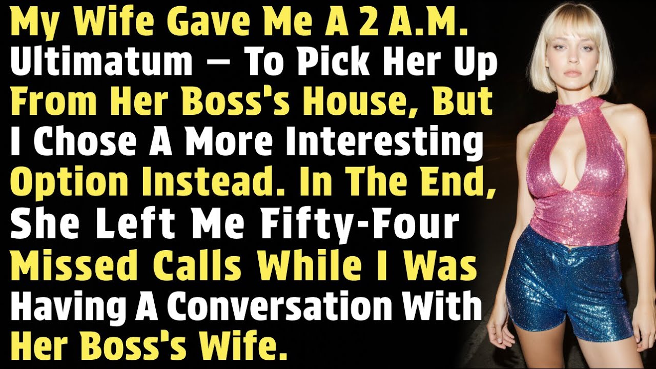 My Wife Gave Me A 2 A.M. Ultimatum — To Pick Her Up From Her Boss’s House, But I Chose A More...