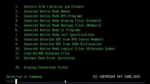 RPG II to RPG IV conversion