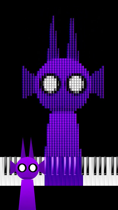 Sprunki Durpel Evolution on Piano 🎹 | MIDI Art Shorts #piano #animation #sprunki #pianomusic