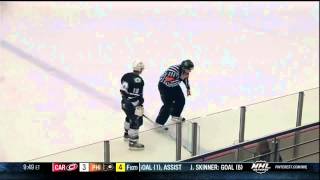 Russian player knocks ref down, ref gets up and fights him. Meteor vs GPGR (Gazprom)