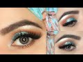 Blue Glitter  Party Eye  Makeup tutorial/blue glitter eye makeup step by step/ZubariaFaheem