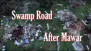 Swamp Road, Guam - Before and After Mawar