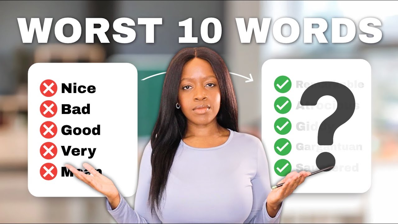 STOP using these words in your ESSAYS! - YouTube