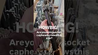 Large socket cap head screws - Are you using cap head screws this size?