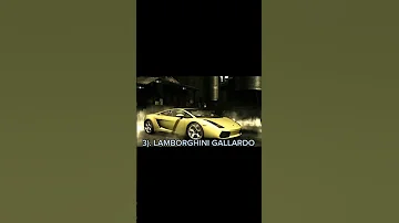 TOP 5 MOST FASTEST CARS IN NFS MOST WANTED 2005 Stock Cars Shorts 
