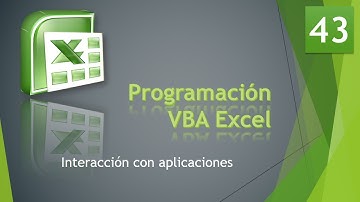 Curso VBA Excel  Interacción con aplicaciones  Vídeo 43