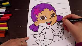 Bubble Guppies Coloring: Oona