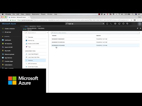 How to quickly roll back versions of Azure Logic Apps | Azure Tips and Tricks