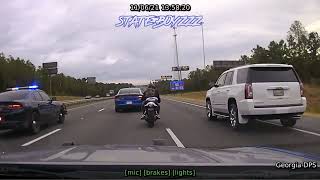 Wild High Speed Chase of Armed Meth Trafficker on Hayabusa | Georgia State Patrol screenshot 4
