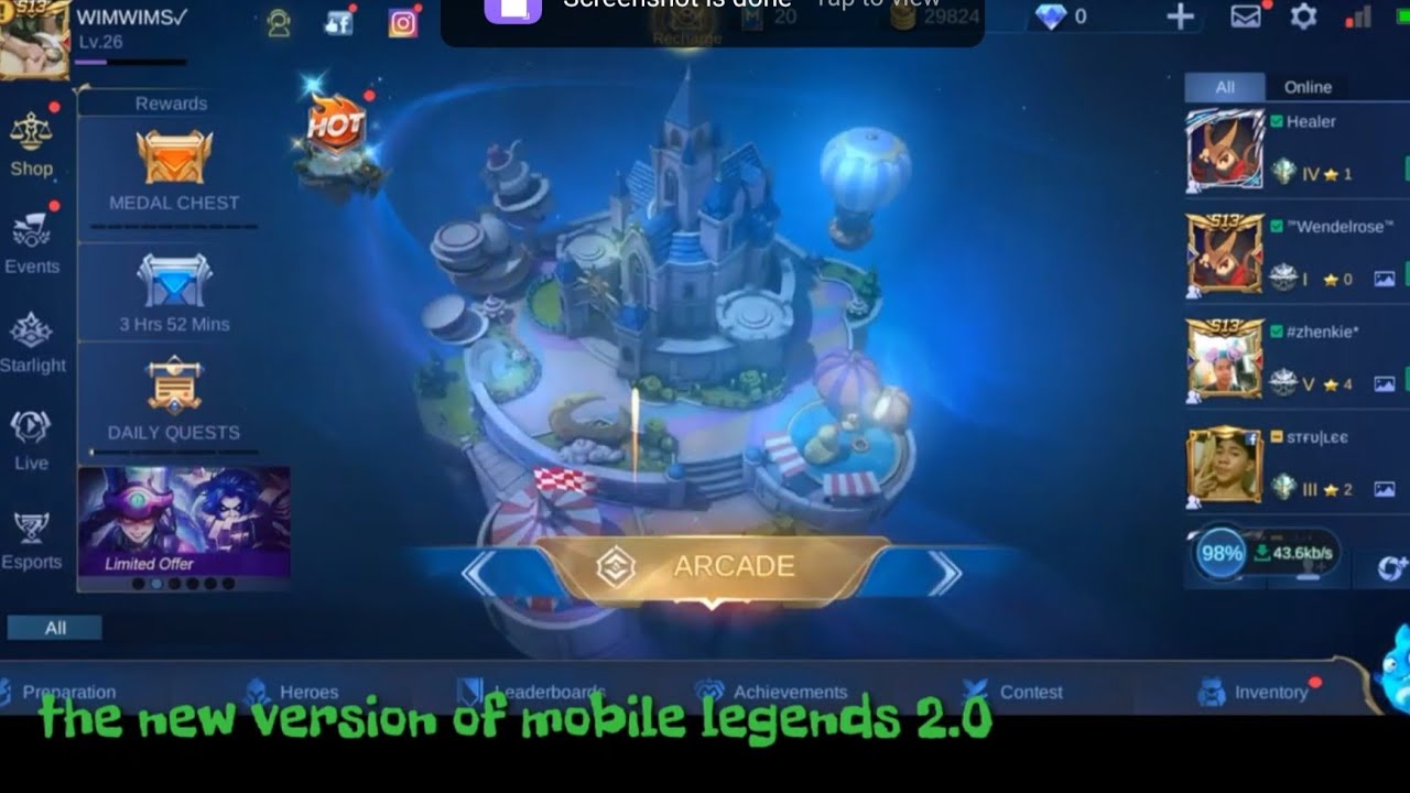UPDATE MOBILE LEGENDS 2.0 VERSION TUTORIAL. - YouTube