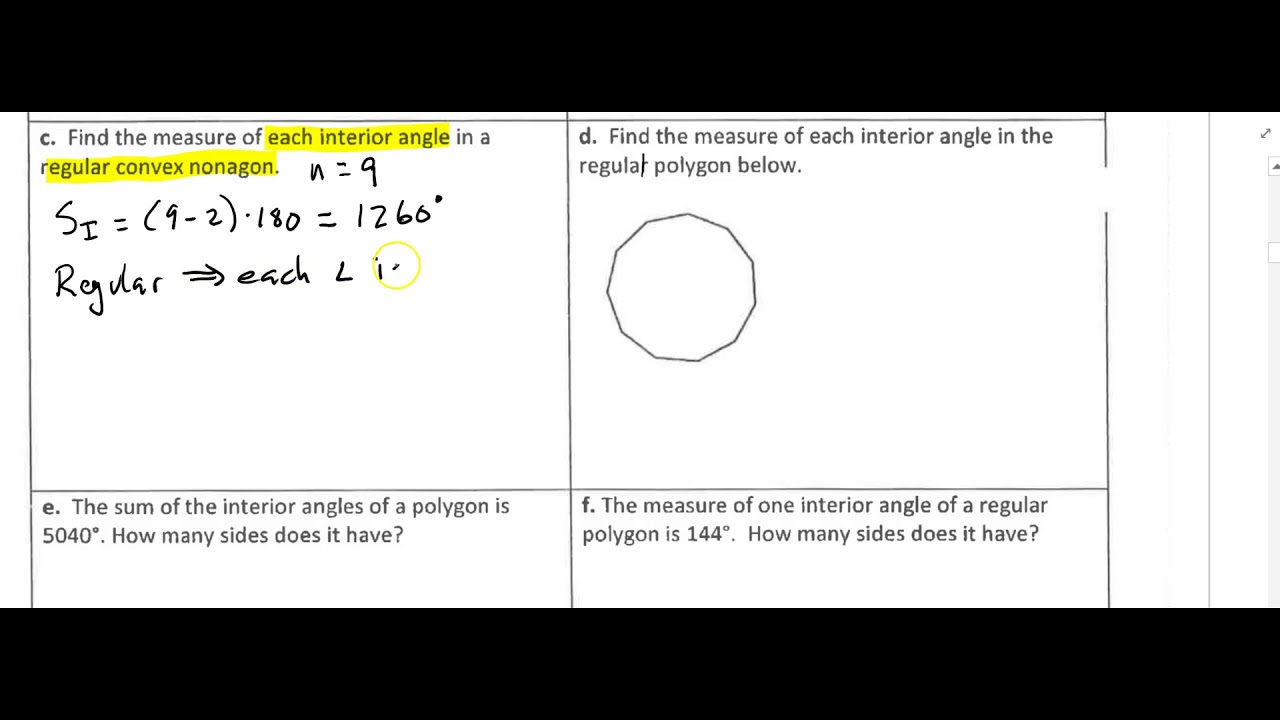 Geometry 5 1 Polygon Sum Conjecture 3