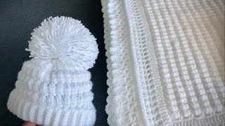 Easy crochet baby hat / craft and crochet hat  2343