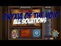 Hearthstone onyxia of the void puzzle all solutions  book of mercenaries