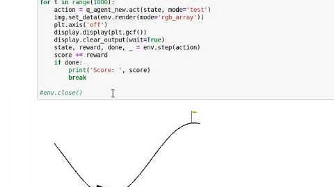 MountainCar(hill climb) using Q-learning(reinforcement learning)