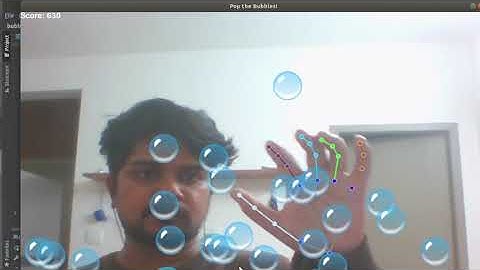 Virtual Bubble Pop game using OpenCV | Python | MediaPipe.