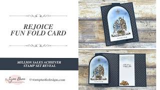 Rejoice Fun Fold Card | Million Sales Achiever Stamp Set Reveal