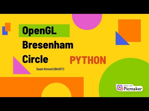 OPENGL PYTHON Part 3: Bresenham Circle