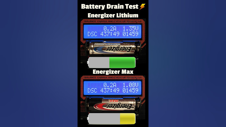 Energizer Max Vs. Energizer Lithium - AA Battery Test