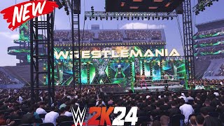 WWE2K24 NEXT UPDATE WILL ADD THE WRESLEMANIA 40 ARENA IN THE DAYTIME!