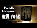 Pantalla de Lampara New York Estrellado de Papel Bellisimo y Facil